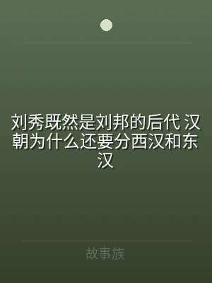 刘秀既然是刘邦的后代 汉朝为什么还要分西