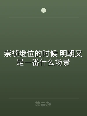 崇祯继位的时候 明朝又是一番什么场景