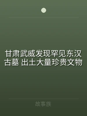 甘肃武威发现罕见东汉古墓 出土大量珍贵文