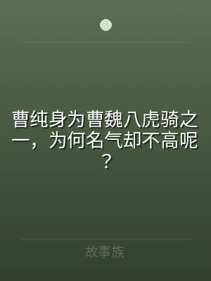 曹纯身为曹魏八虎骑之一，为何名气却不高呢
