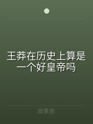 王莽在历史上算是一个好皇帝吗