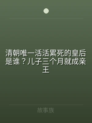 清朝唯一活活累死的皇后是谁？儿子三个月就