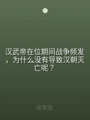汉武帝在位期间战争频发，为什么没有导致汉