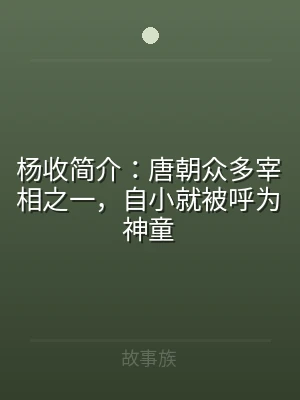 杨收简介：唐朝众多宰相之一，自小就被呼为