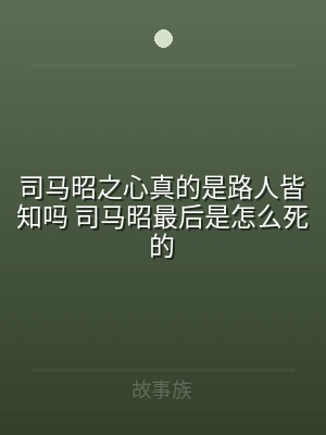 司马昭之心真的是路人皆知吗 司马昭最后是