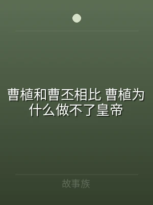 曹植和曹丕相比 曹植为什么做不了皇帝
