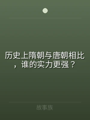 历史上隋朝与唐朝相比，谁的实力更强？