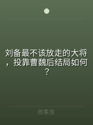刘备最不该放走的大将，投靠曹魏后结局如何