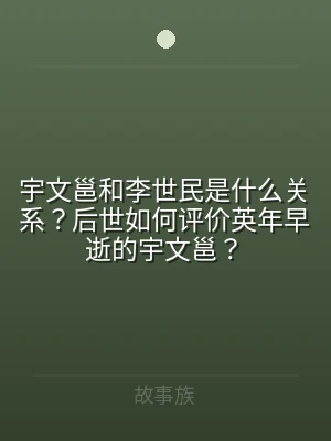 宇文邕和李世民是什么关系？后世如何评价英