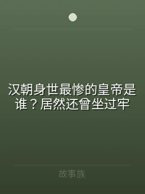 汉朝身世最惨的皇帝是谁？居然还曾坐过牢