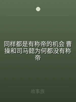同样都是有称帝的机会 曹操和司马懿为何都