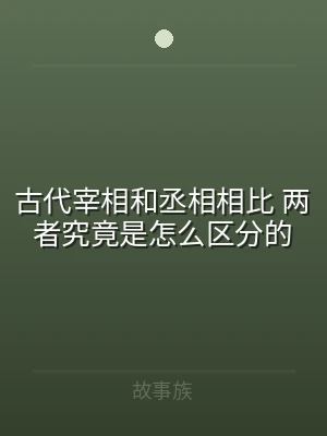 古代宰相和丞相相比 两者究竟是怎么区分的