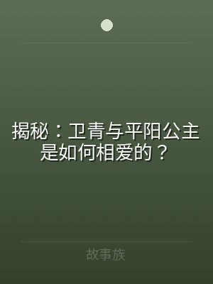 揭秘：卫青与平阳公主是如何相爱的？