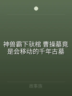神兽霸下驮棺 曹操墓竟是会移动的千年古墓