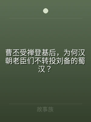 曹丕受禅登基后，为何汉朝老臣们不转投刘备