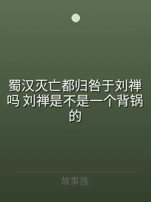 蜀汉灭亡都归咎于刘禅吗 刘禅是不是一个背