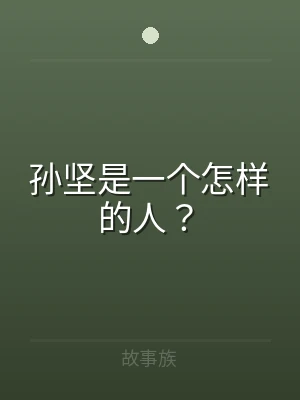 孙坚是一个怎样的人？