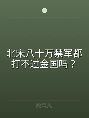 北宋八十万禁军都打不过金国吗？