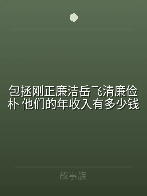 包拯刚正廉洁岳飞清廉俭朴 他们的年收入有
