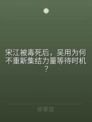 宋江被毒死后，吴用为何不重新集结力量等待