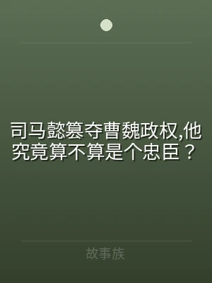 司马懿篡夺曹魏政权,他究竟算不算是个忠臣