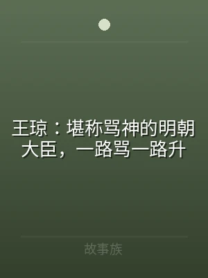 王琼：堪称骂神的明朝大臣，一路骂一路升