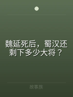 魏延死后，蜀汉还剩下多少大将？