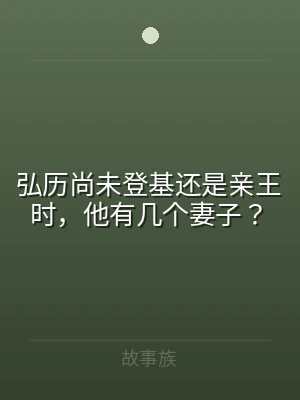 弘历尚未登基还是亲王时，他有几个妻子？