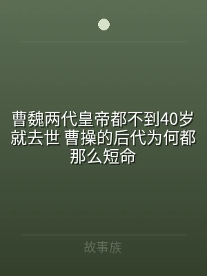 曹魏两代皇帝都不到40岁就去世 曹操的后