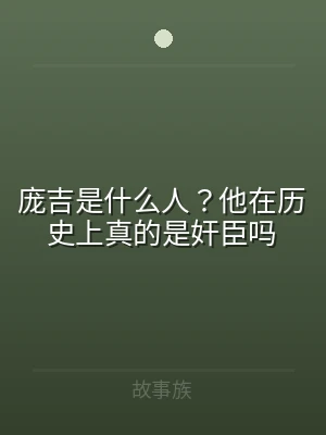庞吉是什么人？他在历史上真的是奸臣吗