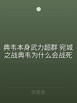 典韦本身武力超群 宛城之战典韦为什么会战