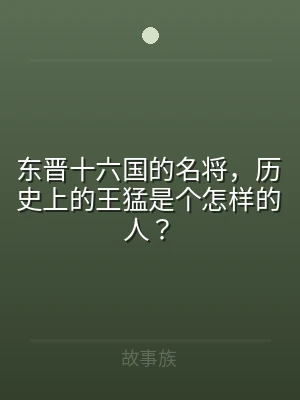 东晋十六国的名将，历史上的王猛是个怎样的