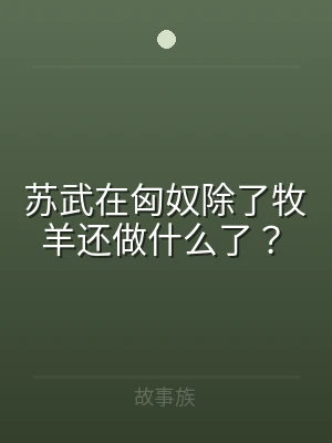 苏武在匈奴除了牧羊还做什么了？