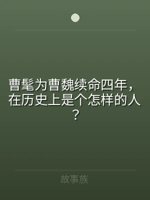 曹髦为曹魏续命四年，在历史上是个怎样的人