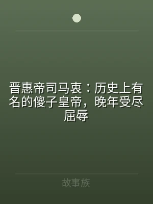 晋惠帝司马衷：历史上有名的傻子皇帝，晚年