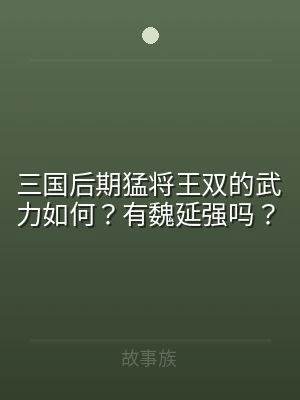三国后期猛将王双的武力如何？有魏延强吗？