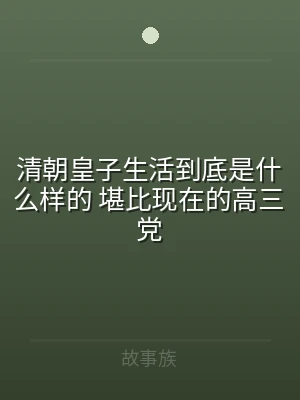 清朝皇子生活到底是什么样的 堪比现在的高