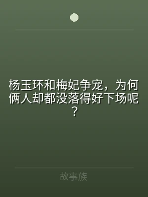 杨玉环和梅妃争宠，为何俩人却都没落得好下
