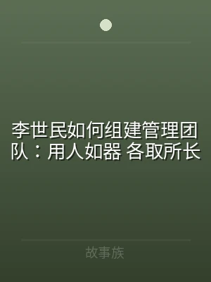 李世民如何组建管理团队：用人如器 各取所