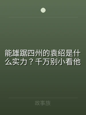 能雄踞四州的袁绍是什么实力？千万别小看他