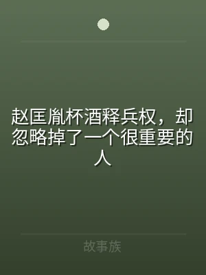 赵匡胤杯酒释兵权，却忽略掉了一个很重要的