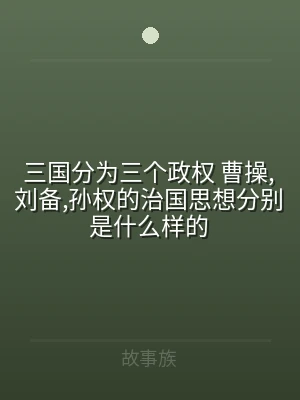 三国分为三个政权 曹操,刘备,孙权的治国