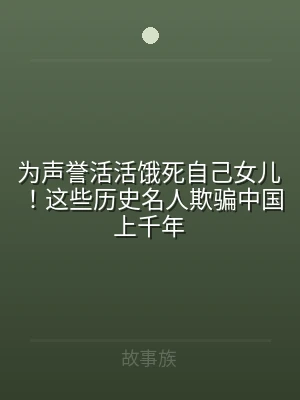 为声誉活活饿死自己女儿！这些历史名人欺骗