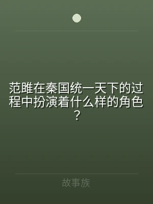 范雎在秦国统一天下的过程中扮演着什么样的