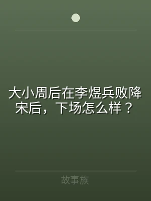 大小周后在李煜兵败降宋后，下场怎么样？