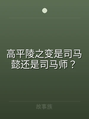高平陵之变是司马懿还是司马师？