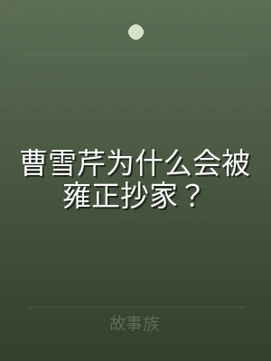 曹雪芹为什么会被雍正抄家？