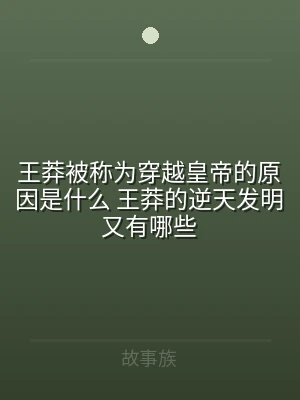 王莽被称为穿越皇帝的原因是什么 王莽的逆