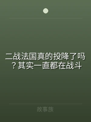 二战法国真的投降了吗？其实一直都在战斗
