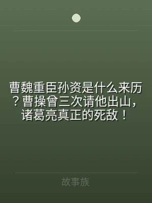 曹魏重臣孙资是什么来历？曹操曾三次请他出